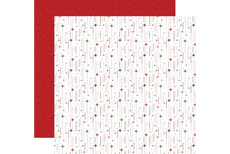 North Pole Christmas 4×4 Journaling Cards 12×12 Patterned Paper