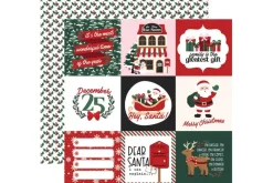 North Pole Christmas Notes To Santa 12×12 Patterned Paper