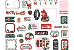 North Pole Christmas Notes To Santa 12×12 Patterned Paper