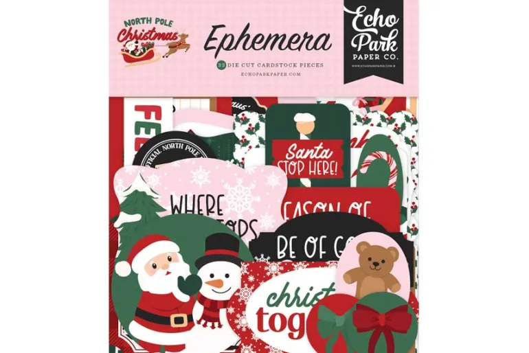 North Pole Christmas Snowflake Stripes 12×12 Patterned Paper