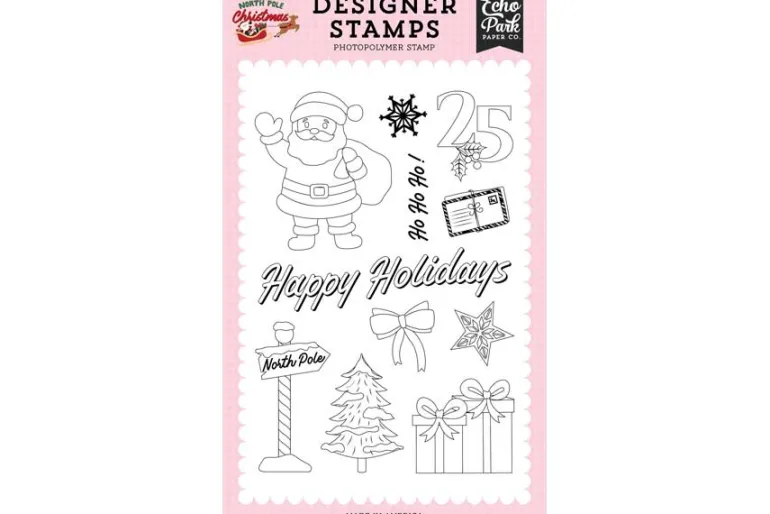 North Pole Christmas Snowflake Stripes 12×12 Patterned Paper