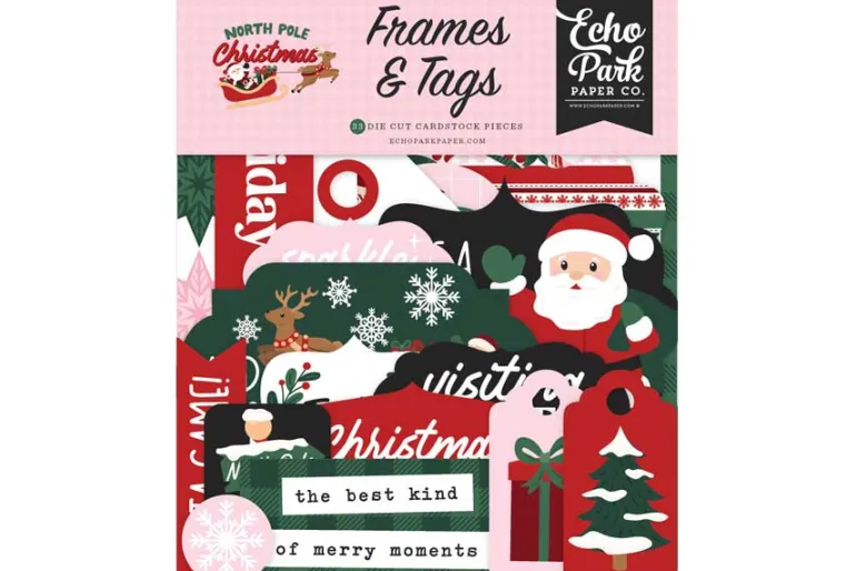 North Pole Christmas Snowflake Stripes 12×12 Patterned Paper