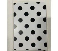 Notebook – Black and White Polka Dot