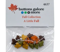 Novelty Buttons A Little Fall Tiny #4637