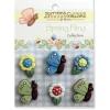 Novelty Buttons Butterfly and Daisy #SF102
