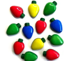 Novelty Buttons Christmas Lights #4822