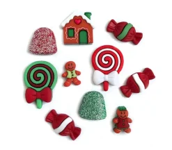 Novelty Buttons Gingerbread Cottage #4820