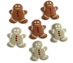 Novelty Buttons Gingerbread Cookies #4808