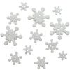 Novelty Buttons Glistening Snow #4839