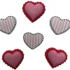 Novelty Buttons With Love Hearts #4465