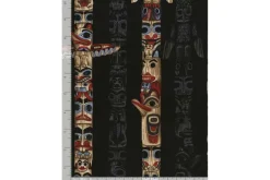 NW Favorites Totem Tossed Animals on Tan
