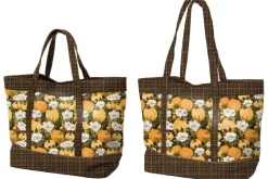 Oh My Gourd Pumpkins & Magnolia Floral Stripe