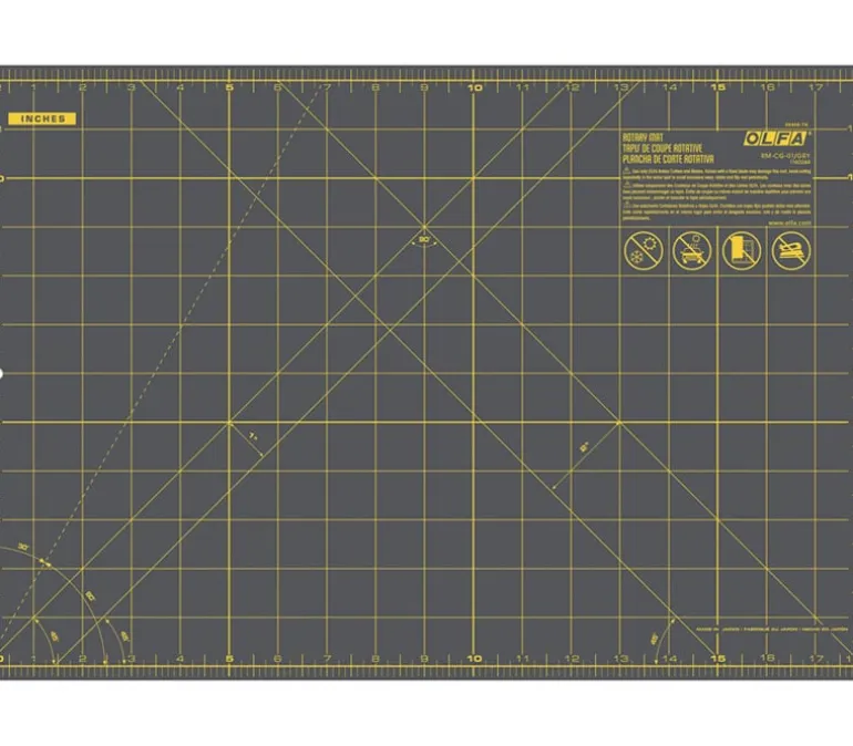 Olfa Grey Cutting Mat 12-inches by 18-inches