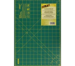 Olfa Rotary Mat – Grid 1-1/2mm x 12-inch x 18-inch – Green