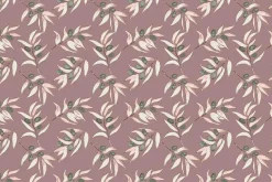 Olive Grove Branches on Heather Purple