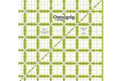 Omnigrid Omnigrip Non Slip Neon Ruler 6-1/2in by 6-1/2in Square