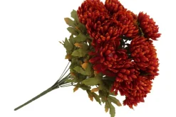 19″ Orange Ball Mum Bush