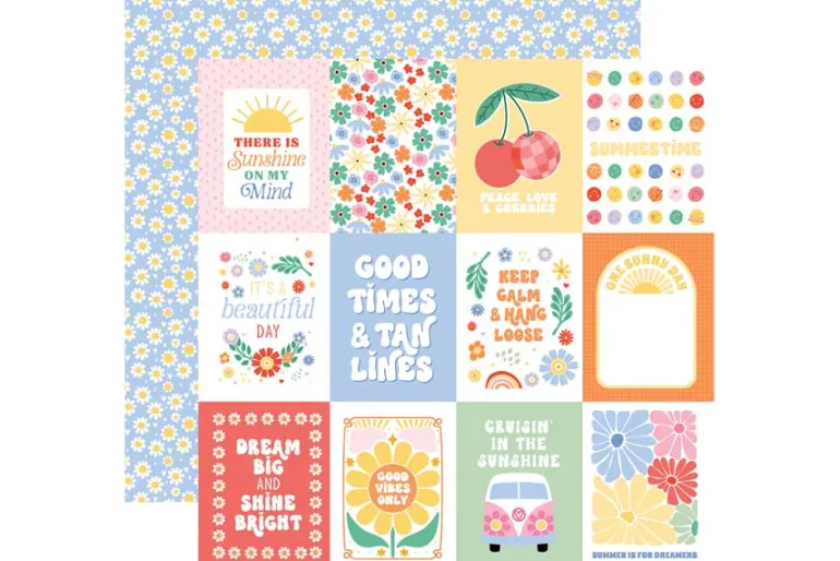 Our Groovy Summer: Disco Cherries 12×12 Patterned Paper