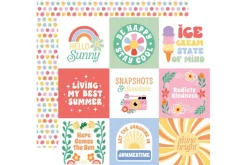 Our Groovy Summer: Summertime Stripes 12×12 Patterned Paper