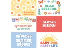 Our Groovy Summer: Summertime Stripes 12×12 Patterned Paper