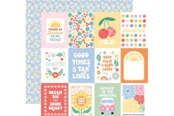 Our Groovy Summer: Summertime Stripes 12×12 Patterned Paper