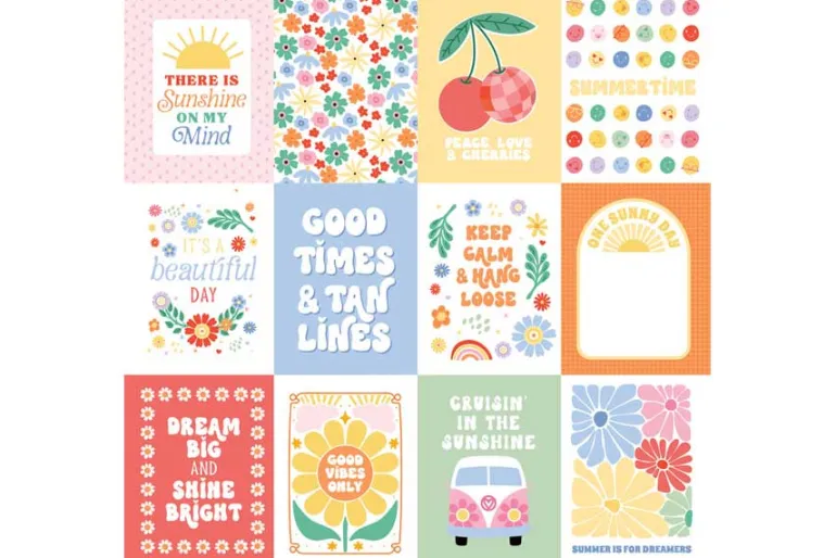 Our Groovy Summer: Summertime Stripes 12×12 Patterned Paper