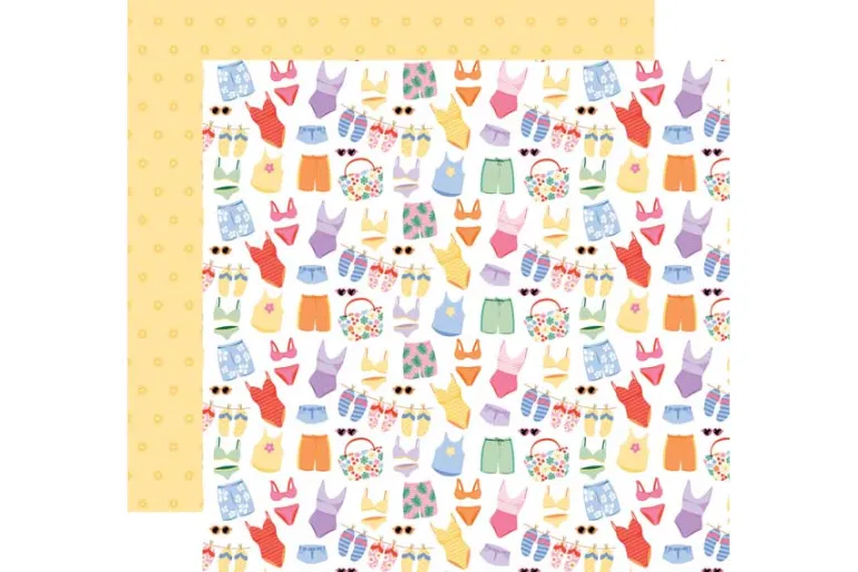 Our Groovy Summer: Summertime Stripes 12×12 Patterned Paper