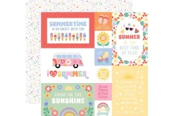 Our Groovy Summer: Summertime Stripes 12×12 Patterned Paper
