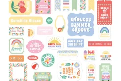 Our Groovy Summer: Summertime Stripes 12×12 Patterned Paper