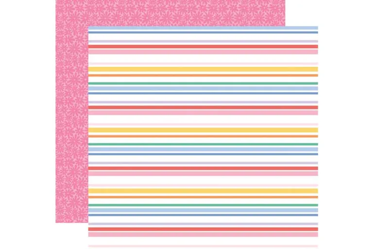 Our Groovy Summer: Summertime Stripes 12×12 Patterned Paper