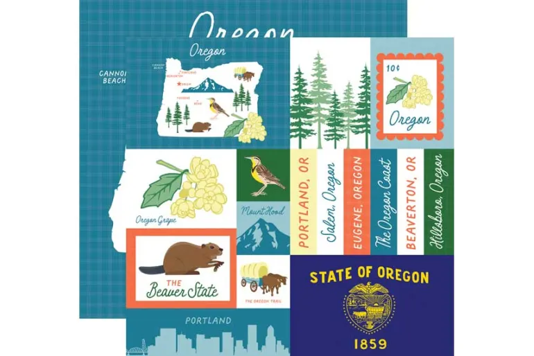 Our United States: Washington 12×12 Patterned Paper