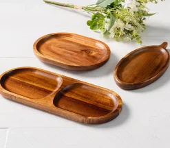 Oval Wooden Tray – Small