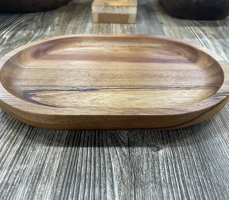 Oval Wooden Tray – Small