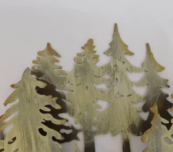 Overlapping Metal Trees – Silver/Rust Finish