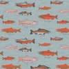 Pacific Northwest Wild Salmon on Gray