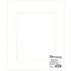 PA Framing Mat Board – Double 8-inch x 10-inch/5-inch x 7-inch – White Core Soft White/Soft White