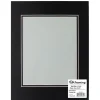 PA Framing Mat Board – Double 11-inch x 14-inch/8-inch x 10-inch – White Core Black/Black