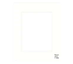 PA Framing Mat Board – Double 16-inch x 20-inch/11-inch x 14-inch – White Core Soft White/Soft White