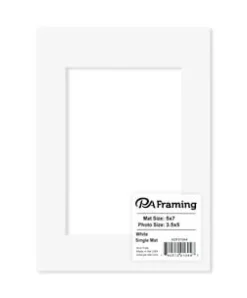 PA Framing Mat – 5×7/3.5×5 – White