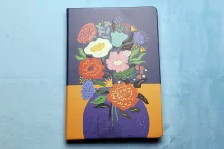 96-Page Blank Notebook – Flowers in Vase