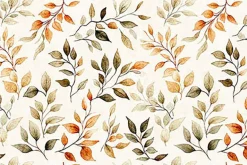 Pandaland Leaf Sprig on Cream