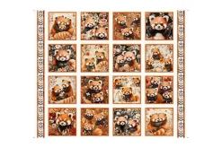 Pandaland Picture Patch Fabric Panel 36-inches by 44-inches