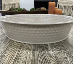 Pan Tray with Dot Design – Tan