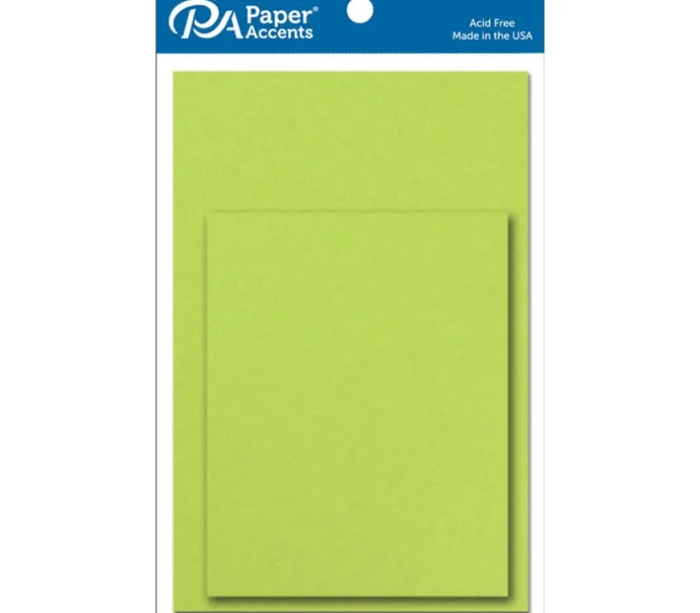 PA Paper Accents Card and Envelope – 4-1/4-inch x 5-1/2-inch – 10 Piece – Sour Apple