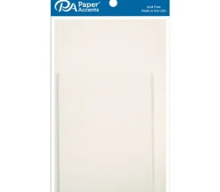 PA Paper Accents Card and Envelope – 4-1/4-inch x 5-1/2-inch – 10 Piece – Linen White