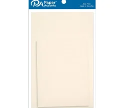 PA Paper Accents Card and Envelope – 4-1/4-inch x 5-1/2-inch – 10 Piece – Cream