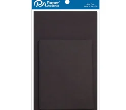 PA Paper Accents Card and Envelope – 4-1/4-inch x 5-1/2-inch – 10 Piece – Black