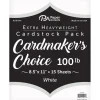 PA Paper Accents Cardmakers Choice – 8-1/2-inch x 11-inch – 100-pounds – White – 15 Piece