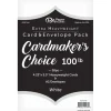 PA Paper Accents Cardmakers Choice Card and Envelope – 4-1/4-inch x 5-1/2-inch – 100-pounds – White – 20 Piece