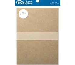 PA Paper Accents Envelope – 5-1/4-inch x 7-1/4-inch – 25 Piece – Brown Bag